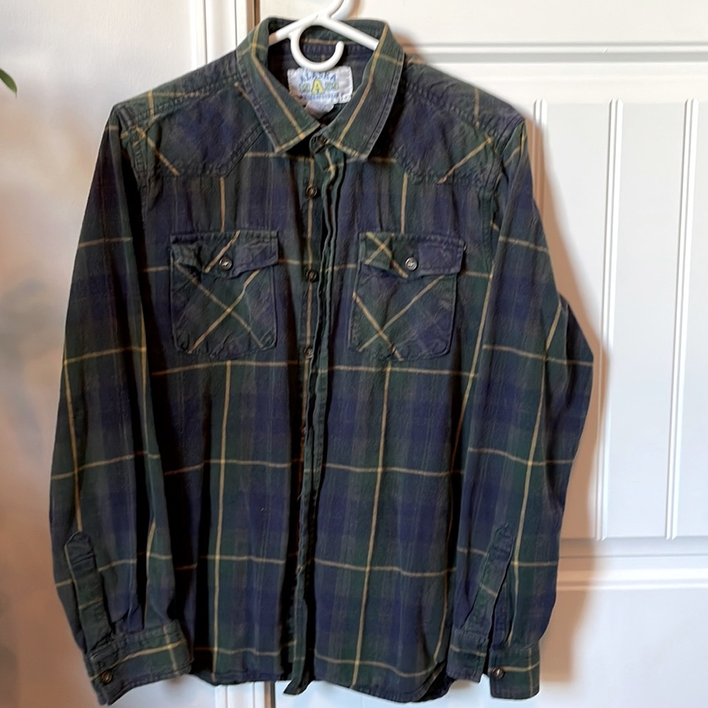 Two Alaska Wilderness Gear Flannels in Good Used Condition
